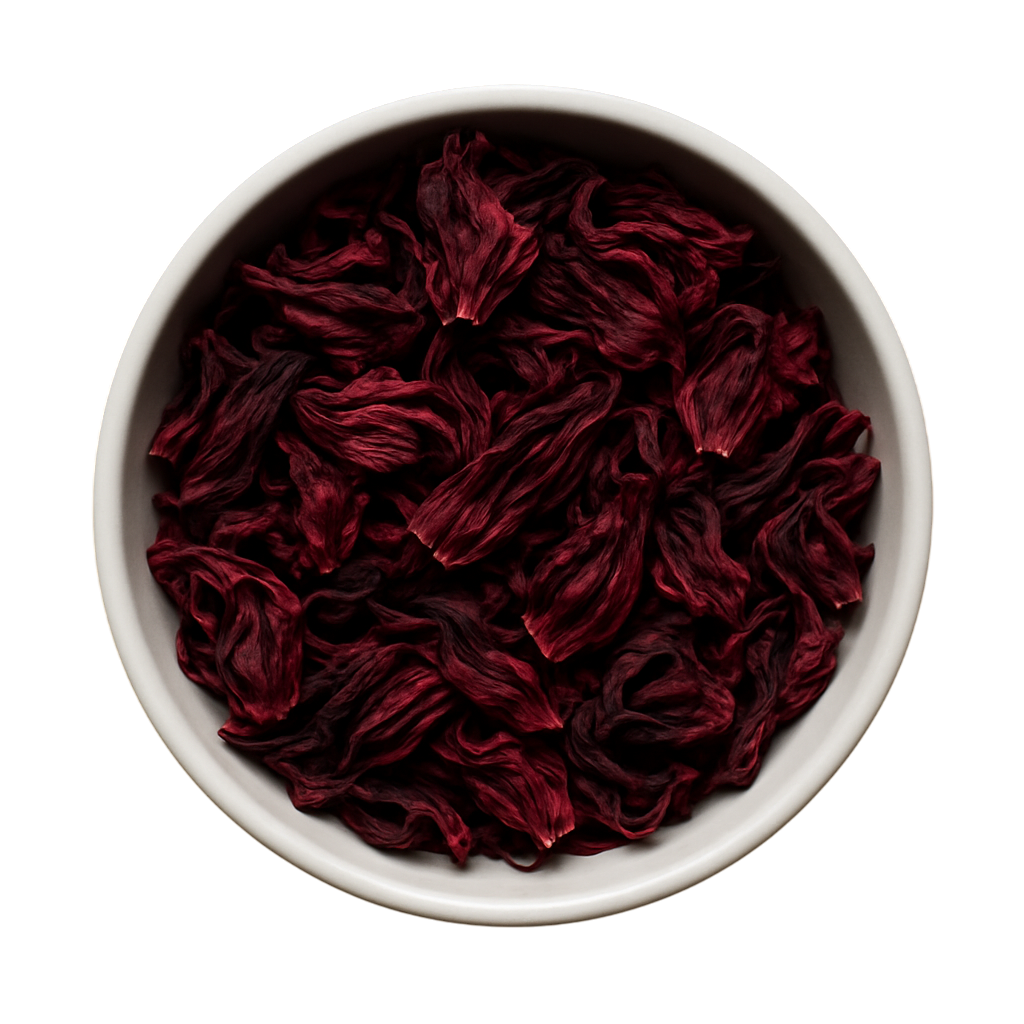 Premium Dried Hibiscus Flowers - Natural Red Petals