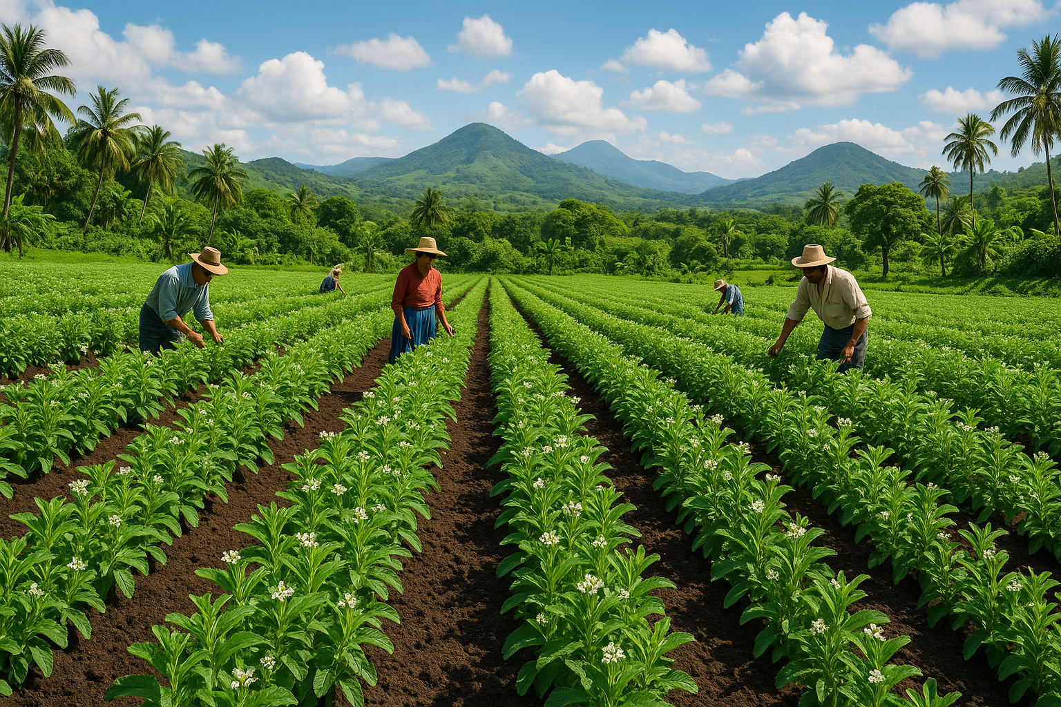 stevia leaf farm in nicaragua
